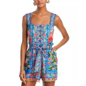 Farm Rio Stiched Garden Blue Romper Regular price $190